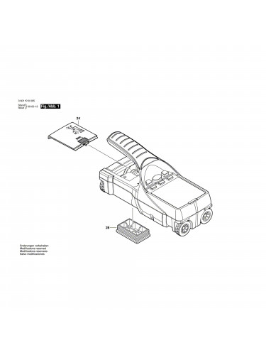 Vue éclatée Bosch D-TECT150 3601K10008 #01