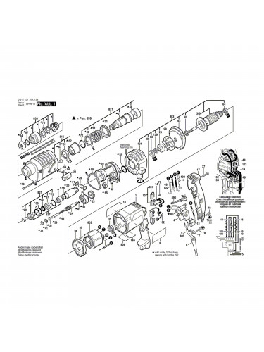 Vue éclatée Bosch GAH350SRE 0611237703 #01