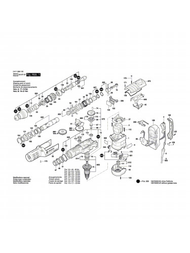 Vue éclatée Bosch GBH12-52D 3611B66100 #01