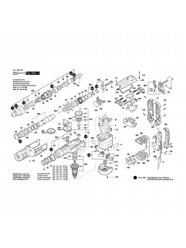 Vue éclatée Bosch GBH12-52DV 3611B66000 #01