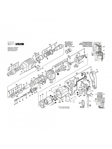 Vue éclatée Bosch GBH2-20REA 0611215703 #01