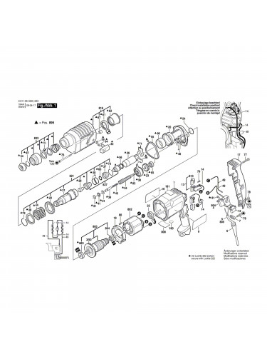 Vue éclatée Bosch GBH2-20SE 0611234603 #01