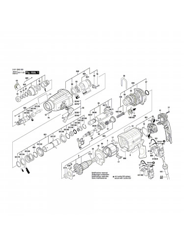 Vue éclatée Bosch GBH2-24D 3611BA0000 #01