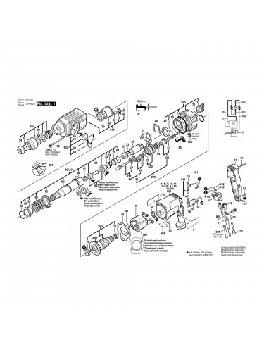 Vue éclatée Bosch GBH2-24DS 0611218003 #01