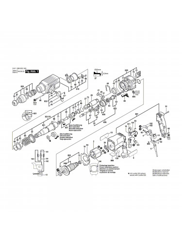 Vue éclatée Bosch GBH2-24DS 0611228003 #01