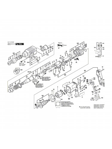 Vue éclatée Bosch GBH2-24DSE 0611218603 #01