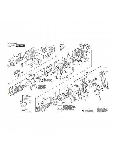 Vue éclatée Bosch GBH2-24DSE 0611228603 #01