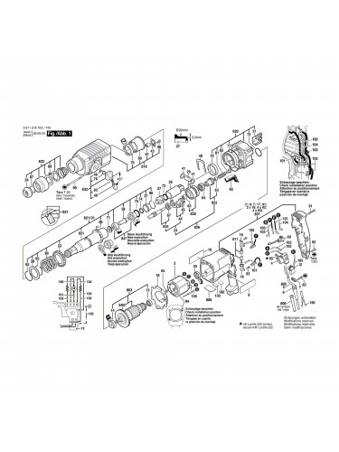 Vue éclatée Bosch GBH2-24DSR 0611218703 #01
