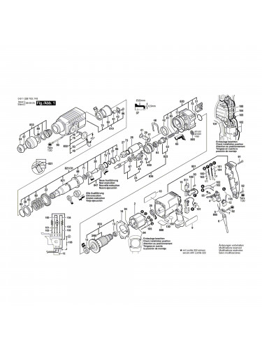 Vue éclatée Bosch GBH2-24DSR 0611228703 #01