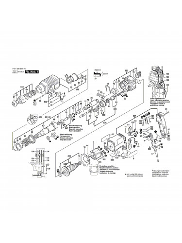 Vue éclatée Bosch GBH2SR 0611226803 #01