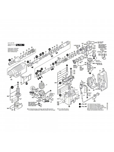 Vue éclatée Bosch GBH5/40DCE 0611216703 #01