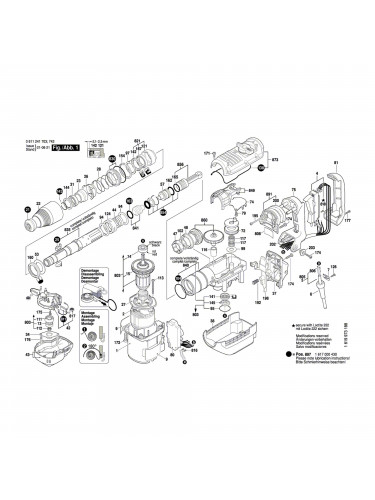 Vue éclatée Bosch GBH5-40DE 0611241703 #01
