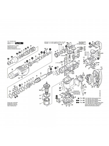 Vue éclatée Bosch GBH7-45DE 0611235803 #01