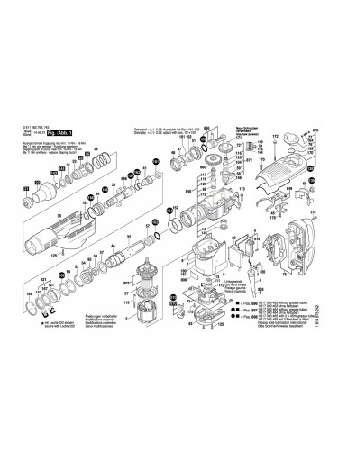 Vue éclatée Bosch GBH7-46DE 0611263703 #01