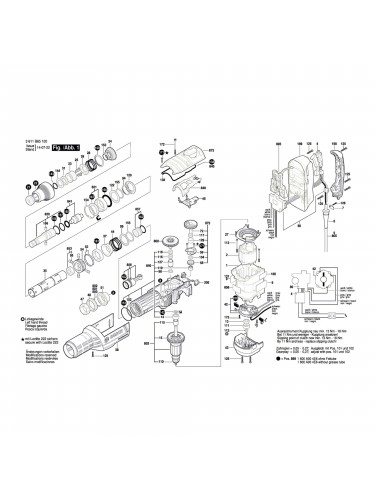 Vue éclatée Bosch GBH8-45D 3611B65100 #01