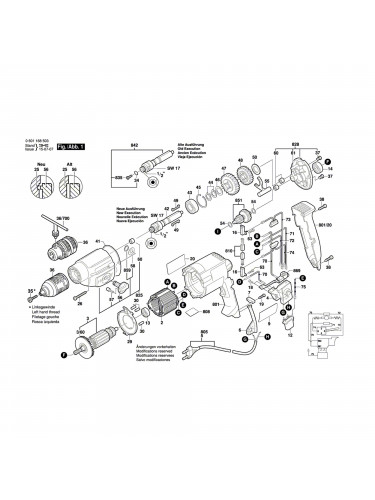 Vue éclatée Bosch GBM10-2RE 0601168560 #01