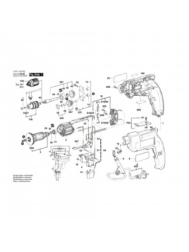 Vue éclatée Bosch GBM10RE 0601135560 #01