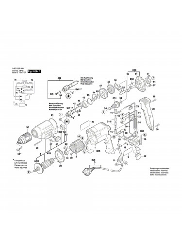 Vue éclatée Bosch GBM13-2RE 0601169560 #01
