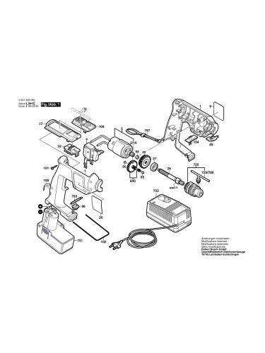 Vue éclatée Bosch GBM7,2V-2 0601938070 #01