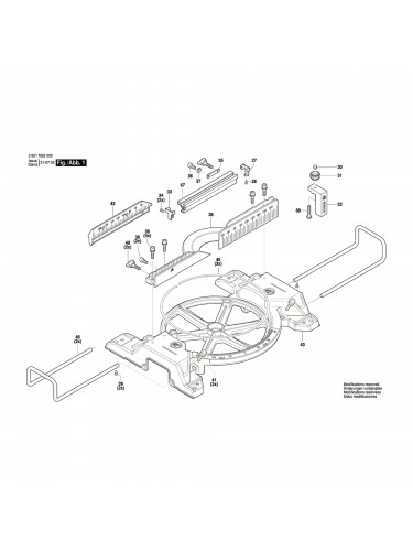 Vue éclatée Bosch GCM216 3601M33000 #01
