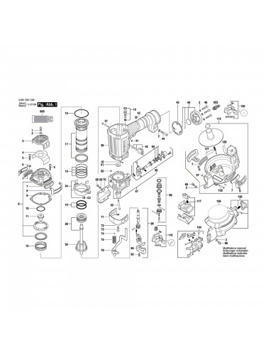Vue éclatée Bosch GCN45-15 3601D91C00 #01