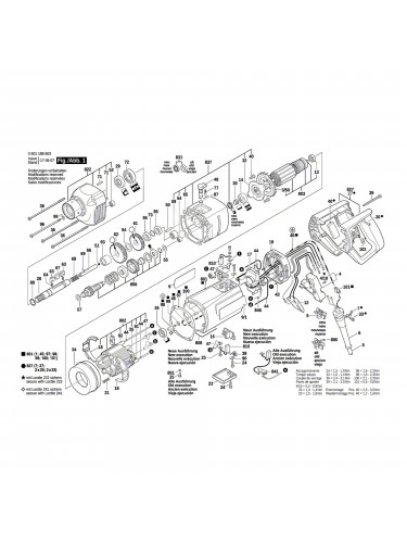 Vue éclatée Bosch GDB1600DE 0601188603 #01