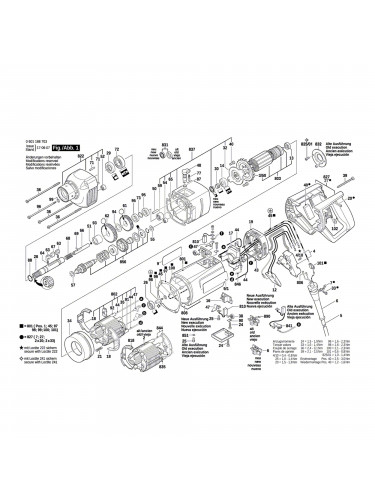 Vue éclatée Bosch GDB1600DE 0601188703 #01