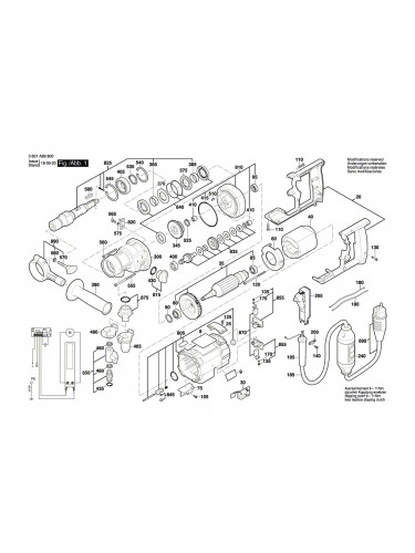 Vue éclatée Bosch GDB180WE 3601A89800 #01