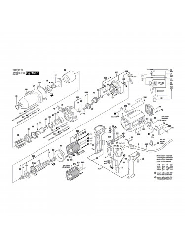 Vue éclatée Bosch GDS24 0601434103 #01