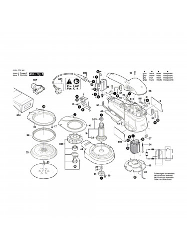 Vue éclatée Bosch GEX34-150 3601C72800 #01