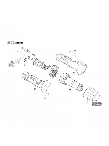 Vue éclatée Bosch GHG20-60 3601BA6400 #01