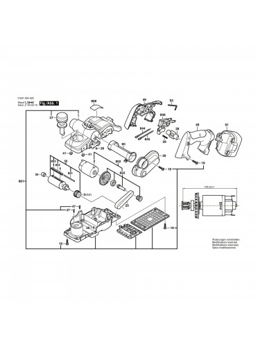 Vue éclatée Bosch GHO14,4V 0601595420 #01