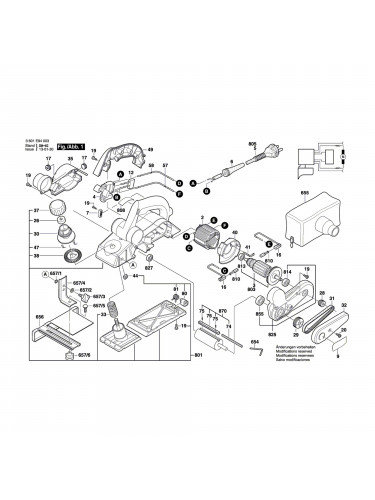 Vue éclatée Bosch GHO15-82 3601E94003 #01