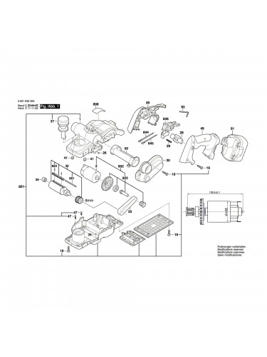 Vue éclatée Bosch GHO18V 3601E95300 #01