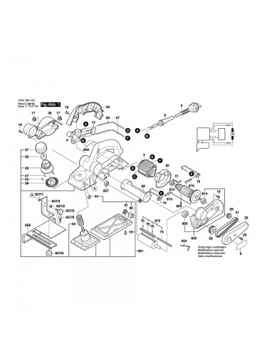Vue éclatée Bosch GHO26-82 0601594103 #01