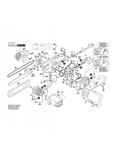 Vue éclatée Bosch GKE40BCE 06015977A0 #01