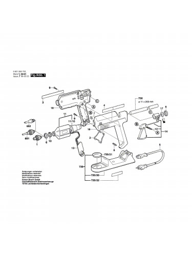 Vue éclatée Bosch GKP200CE 0601950703 #01