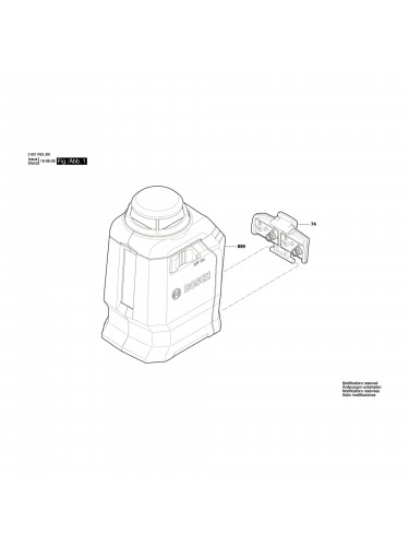 Vue éclatée Bosch GLL2-20 3601K63J00 #01