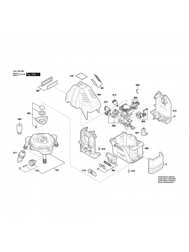 Vue éclatée Bosch GLL5-50X 3601K63F00 #01