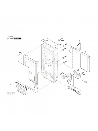 Vue éclatée Bosch GLM120C 3601K72F00 #01