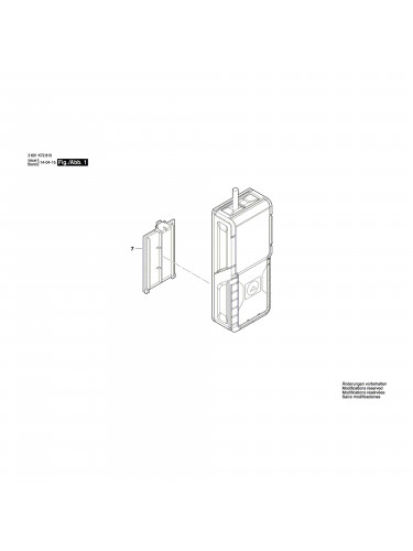 Vue éclatée Bosch GLM15 3601K72800 #01