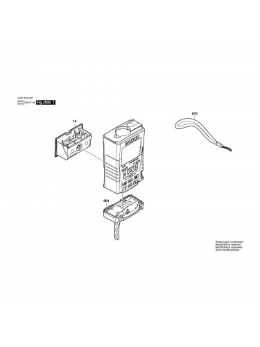 Vue éclatée Bosch GLM250 3601K72100 #01