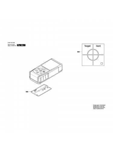 Vue éclatée Bosch GLM50C 3601K72C00 #01