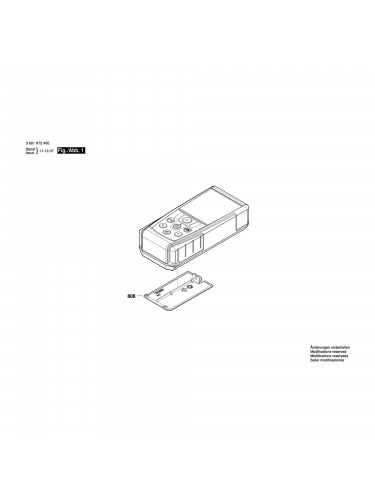 Vue éclatée Bosch GLM7000 3601K72400 #01