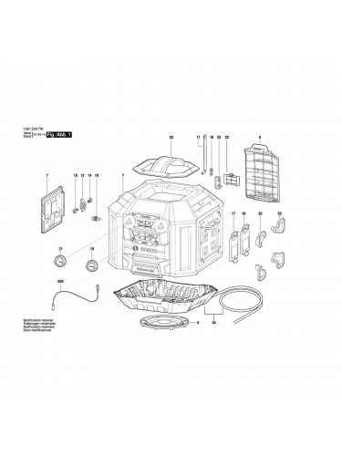 Vue éclatée Bosch GML20 3601D29700 #01