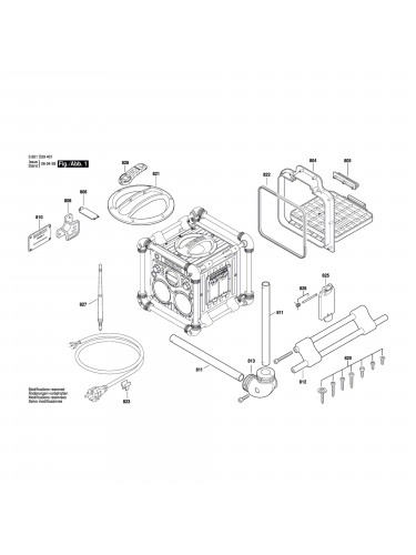 Vue éclatée Bosch GML24V-CD 3601D29501 #01