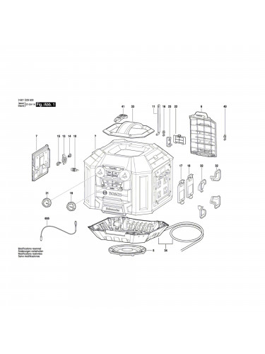 Vue éclatée Bosch GML50 3601D29600 #01