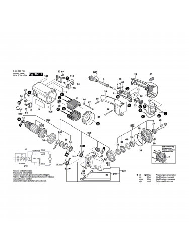 Vue éclatée Bosch GNF65A 0601368703 #01