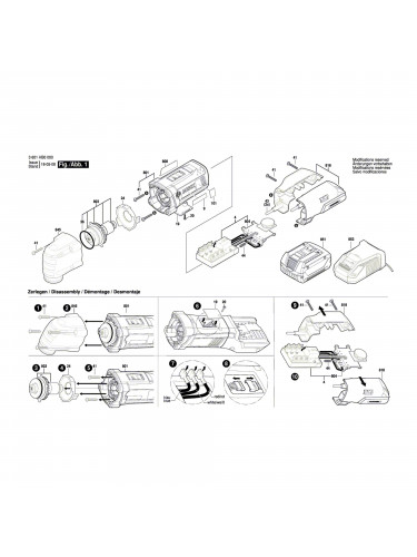 Vue éclatée Bosch GOP18VEC 3601HB0000 #01