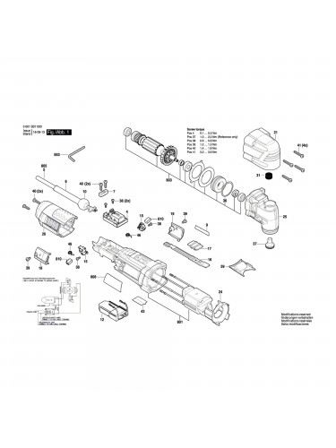 Vue éclatée Bosch GOP30-28 3601B37000 #01